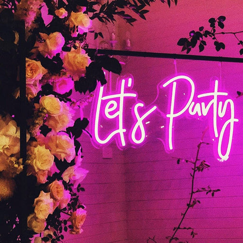 Load image into Gallery viewer, Let&#39;s Party (Neon Sign)
